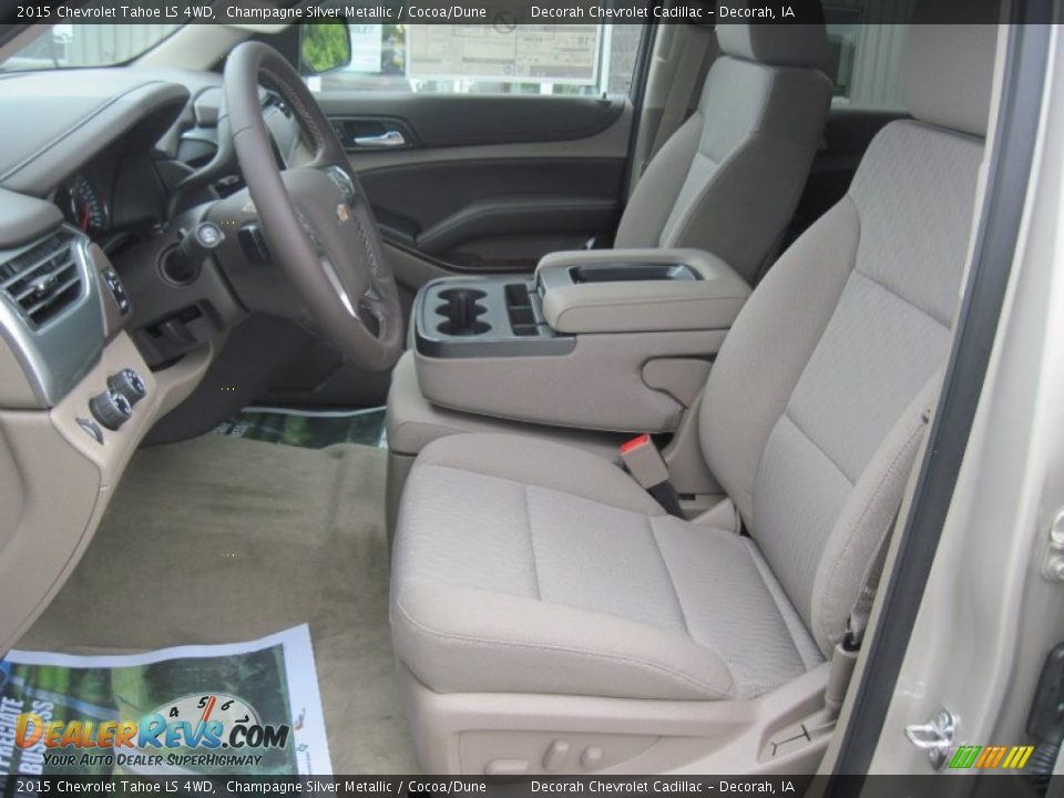 Front Seat of 2015 Chevrolet Tahoe LS 4WD Photo #7