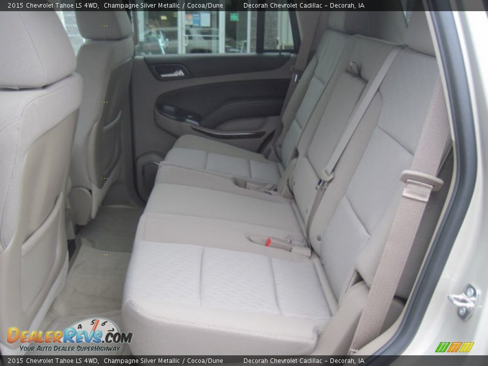 Rear Seat of 2015 Chevrolet Tahoe LS 4WD Photo #8