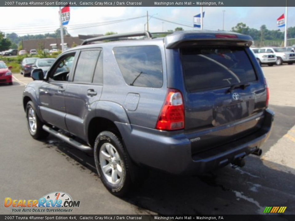 2007 Toyota 4Runner Sport Edition 4x4 Galactic Gray Mica / Dark Charcoal Photo #7