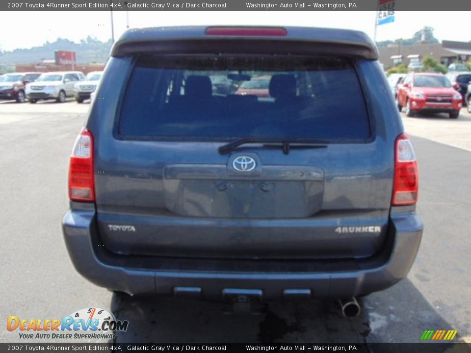 2007 Toyota 4Runner Sport Edition 4x4 Galactic Gray Mica / Dark Charcoal Photo #8