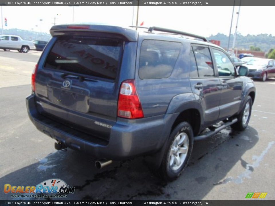2007 Toyota 4Runner Sport Edition 4x4 Galactic Gray Mica / Dark Charcoal Photo #9