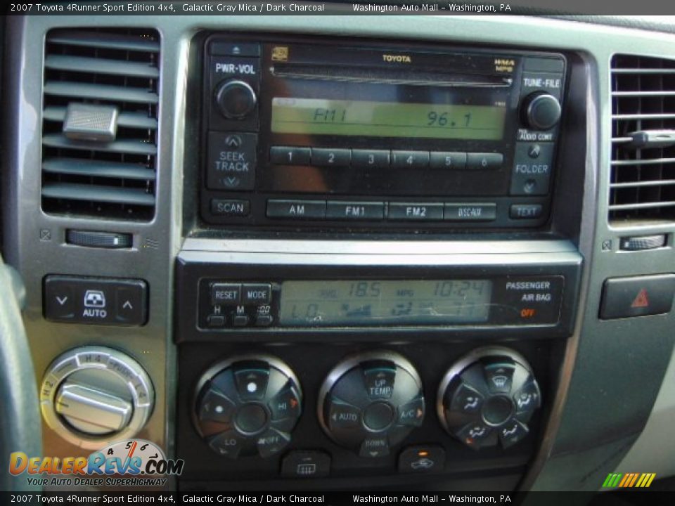 2007 Toyota 4Runner Sport Edition 4x4 Galactic Gray Mica / Dark Charcoal Photo #15