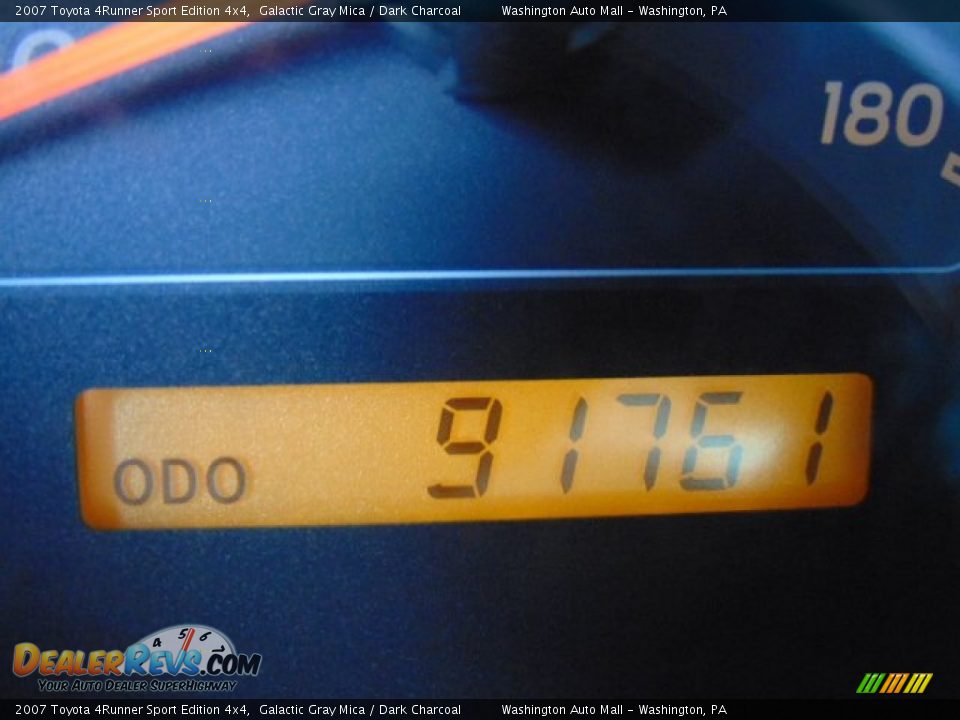 2007 Toyota 4Runner Sport Edition 4x4 Galactic Gray Mica / Dark Charcoal Photo #20