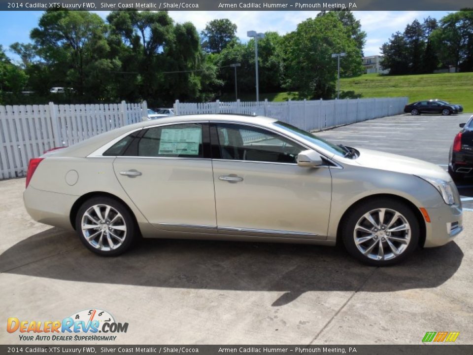 2014 Cadillac XTS Luxury FWD Silver Coast Metallic / Shale/Cocoa Photo #4