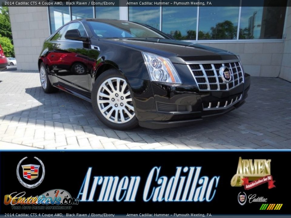 2014 Cadillac CTS 4 Coupe AWD Black Raven / Ebony/Ebony Photo #1