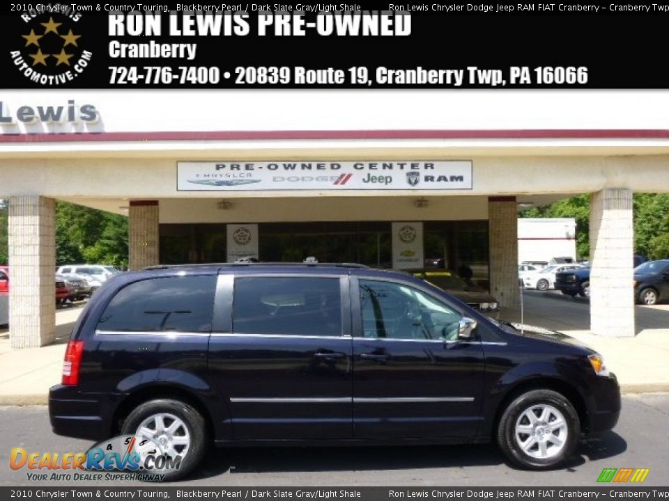 2010 Chrysler Town & Country Touring Blackberry Pearl / Dark Slate Gray/Light Shale Photo #1