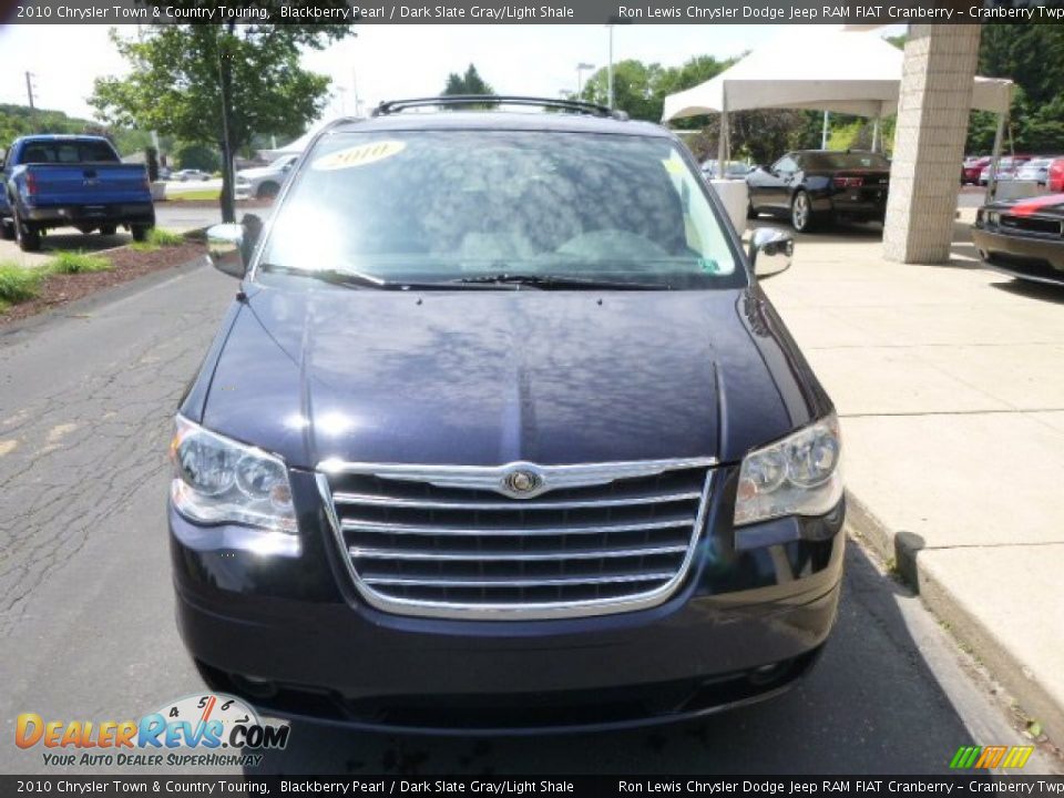 2010 Chrysler Town & Country Touring Blackberry Pearl / Dark Slate Gray/Light Shale Photo #3