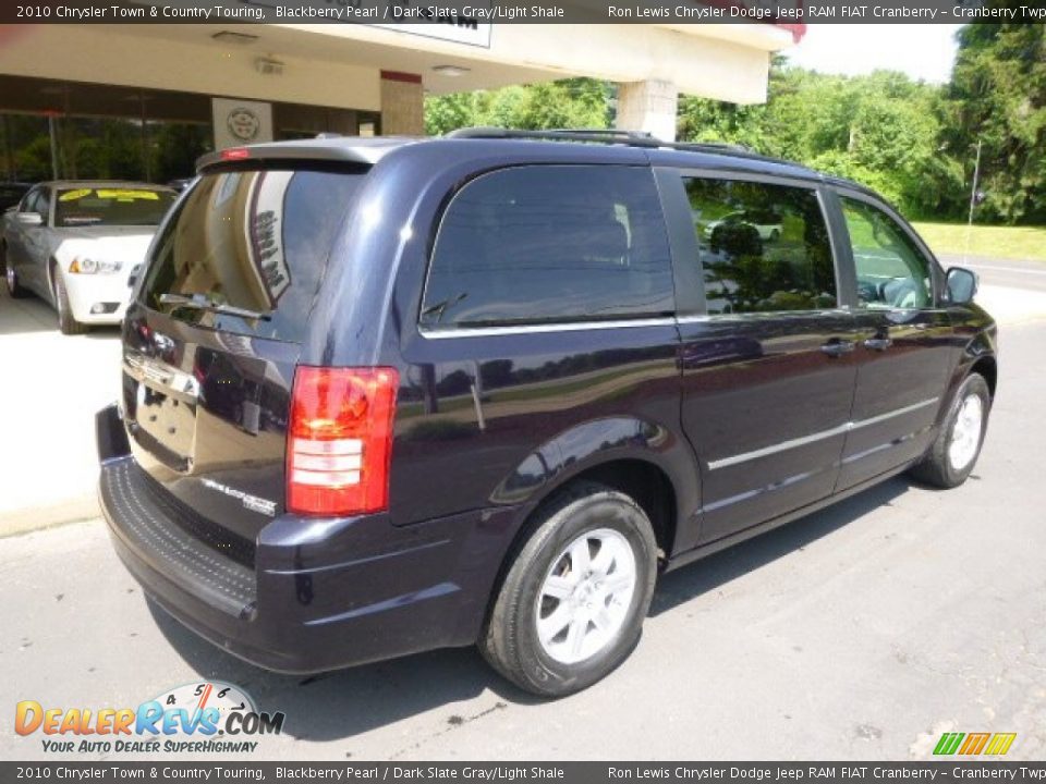 2010 Chrysler Town & Country Touring Blackberry Pearl / Dark Slate Gray/Light Shale Photo #8