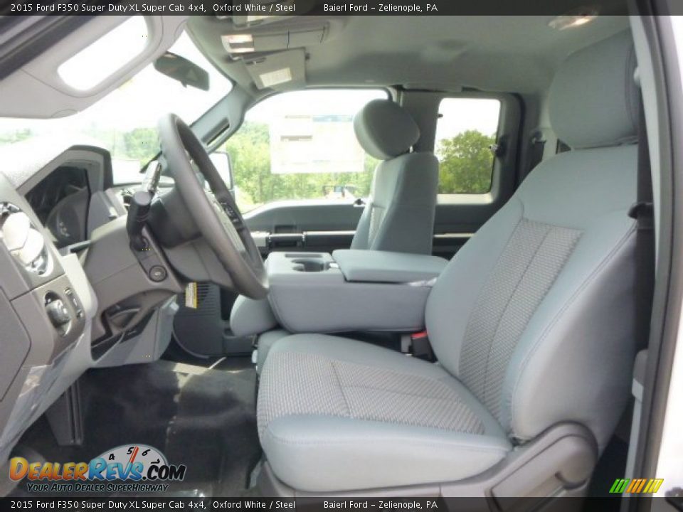 Front Seat of 2015 Ford F350 Super Duty XL Super Cab 4x4 Photo #10