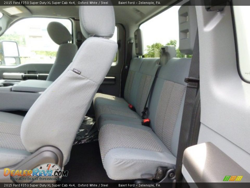 Rear Seat of 2015 Ford F350 Super Duty XL Super Cab 4x4 Photo #11