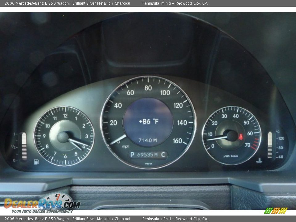 2006 Mercedes-Benz E 350 Wagon Brilliant Silver Metallic / Charcoal Photo #21