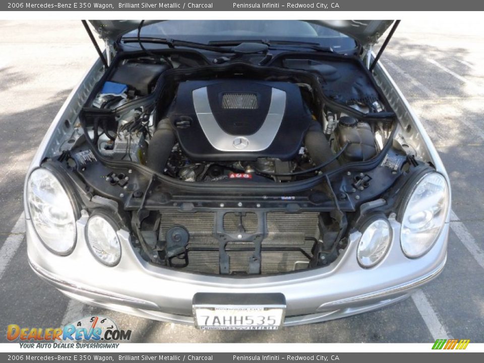 2006 Mercedes-Benz E 350 Wagon Brilliant Silver Metallic / Charcoal Photo #25