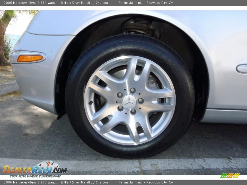 2006 Mercedes-Benz E 350 Wagon Brilliant Silver Metallic / Charcoal Photo #26