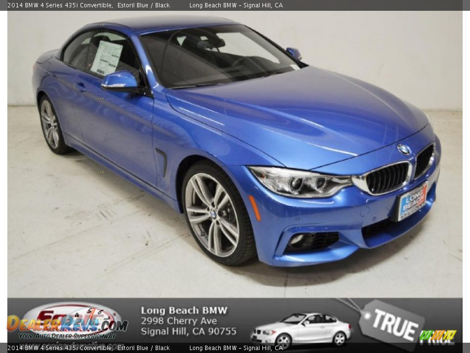 2014 BMW 4 Series 435i Convertible Estoril Blue / Black Photo #1
