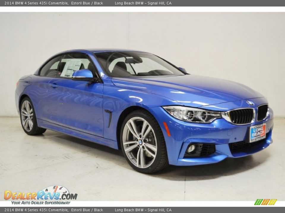 2014 BMW 4 Series 435i Convertible Estoril Blue / Black Photo #2