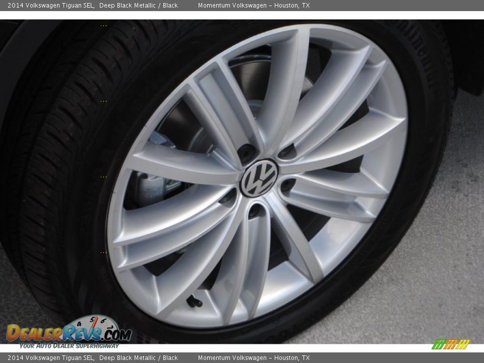 2014 Volkswagen Tiguan SEL Deep Black Metallic / Black Photo #8