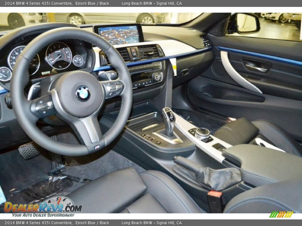 2014 BMW 4 Series 435i Convertible Estoril Blue / Black Photo #6