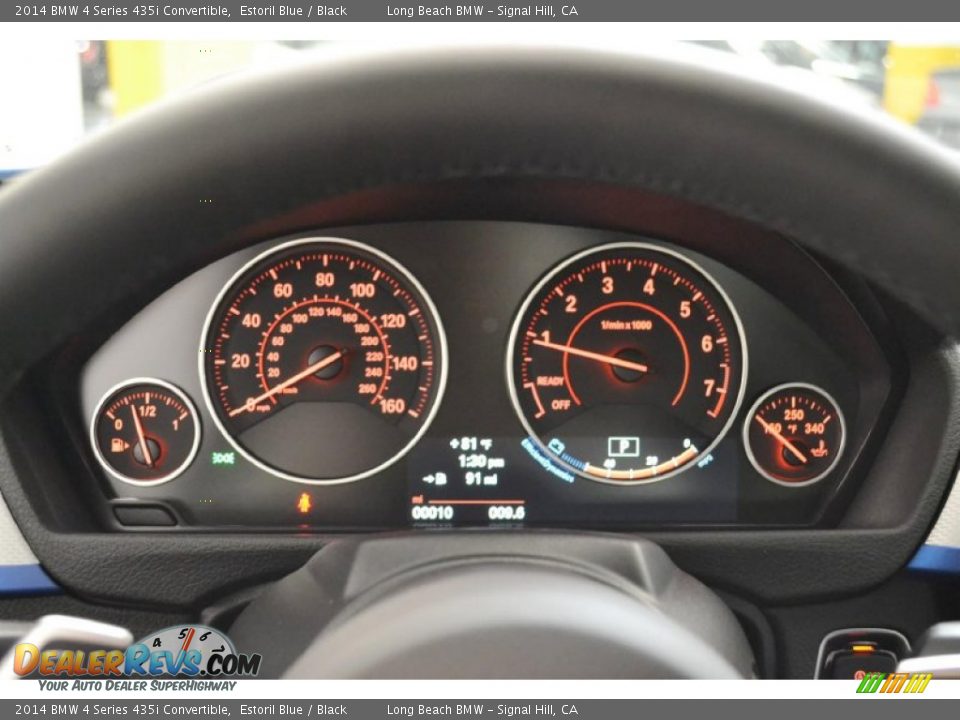 2014 BMW 4 Series 435i Convertible Estoril Blue / Black Photo #9