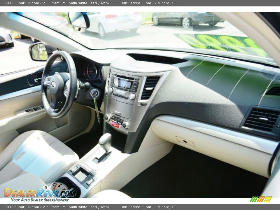 2013 Subaru Outback 2.5i Premium Satin White Pearl / Ivory Photo #9