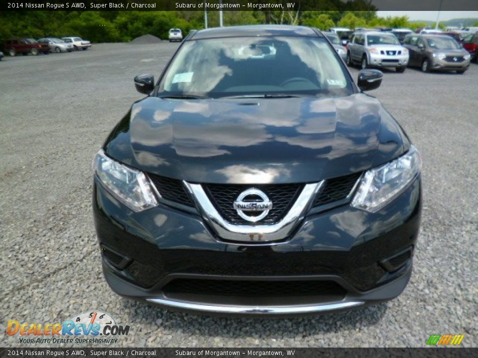 2014 Nissan Rogue S AWD Super Black / Charcoal Photo #2