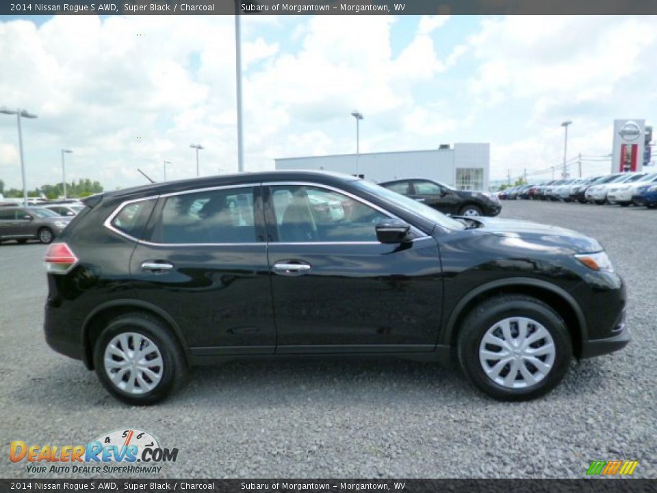 2014 Nissan Rogue S AWD Super Black / Charcoal Photo #8