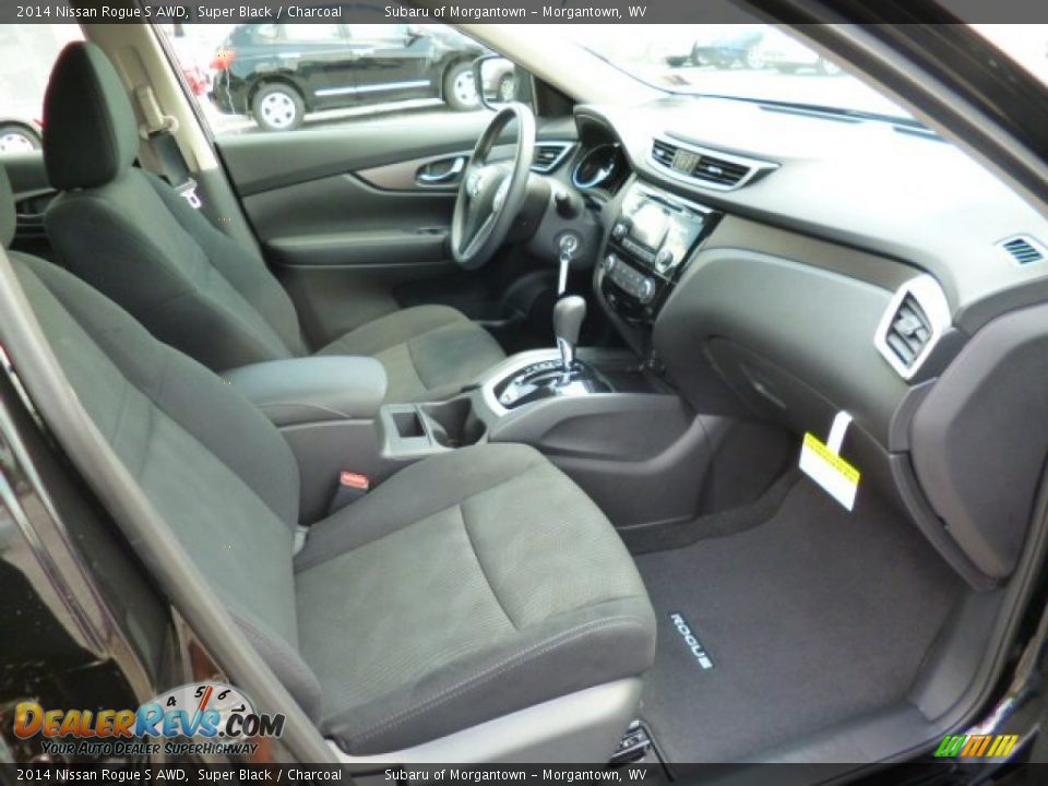 2014 Nissan Rogue S AWD Super Black / Charcoal Photo #10