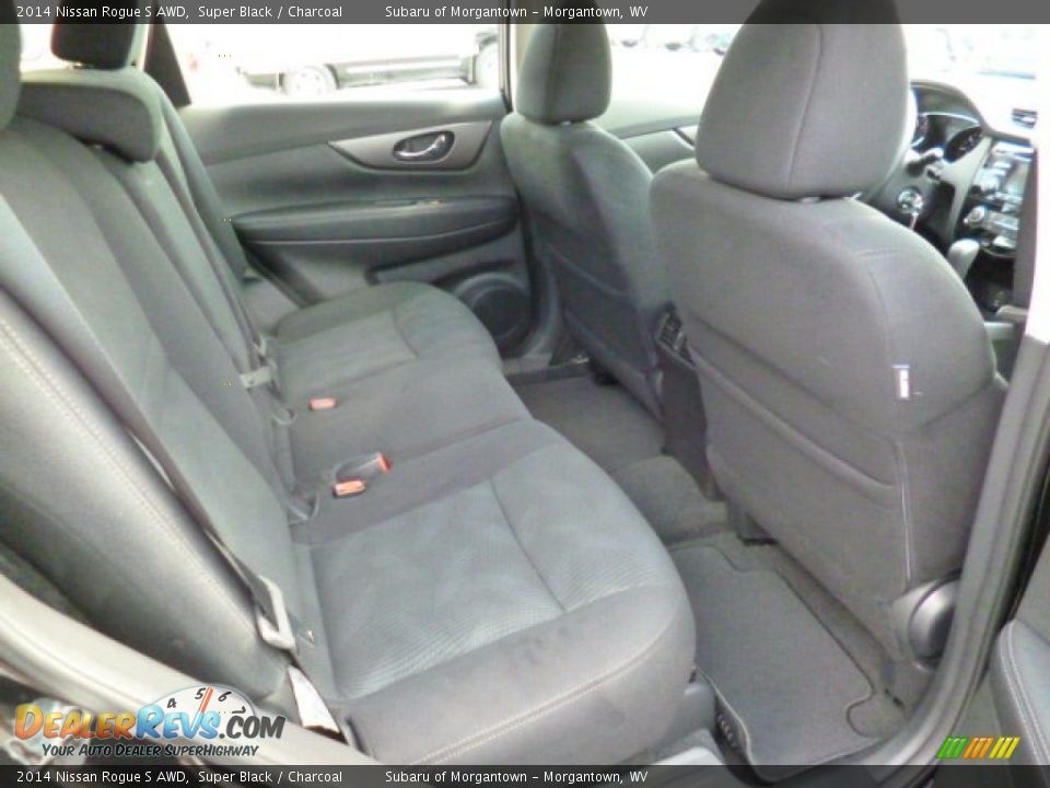 2014 Nissan Rogue S AWD Super Black / Charcoal Photo #11