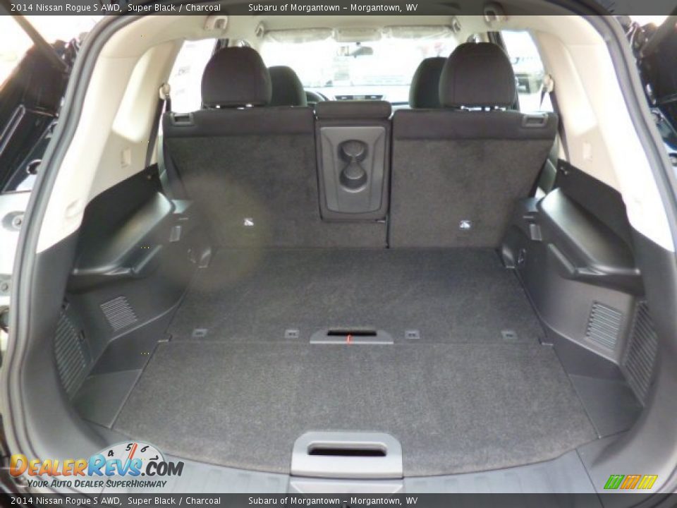 2014 Nissan Rogue S AWD Super Black / Charcoal Photo #12