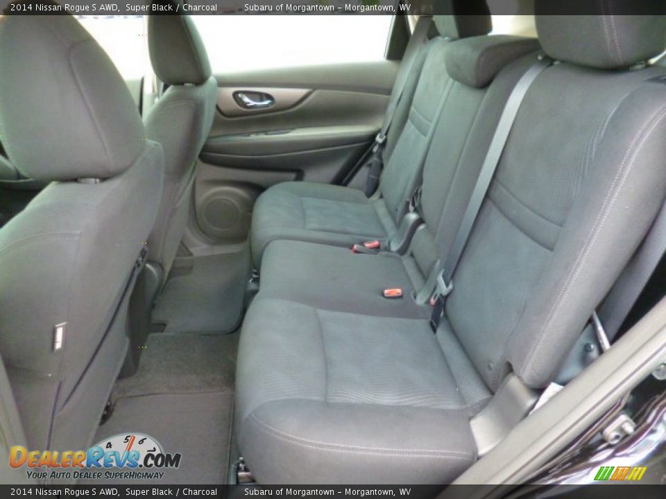 2014 Nissan Rogue S AWD Super Black / Charcoal Photo #13