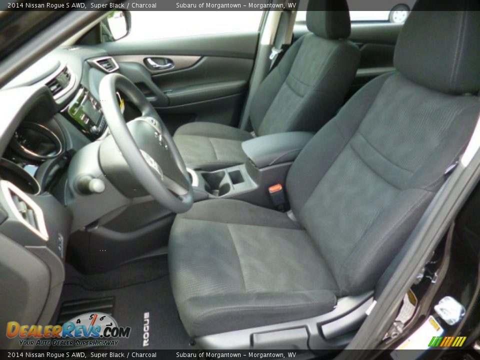 2014 Nissan Rogue S AWD Super Black / Charcoal Photo #15