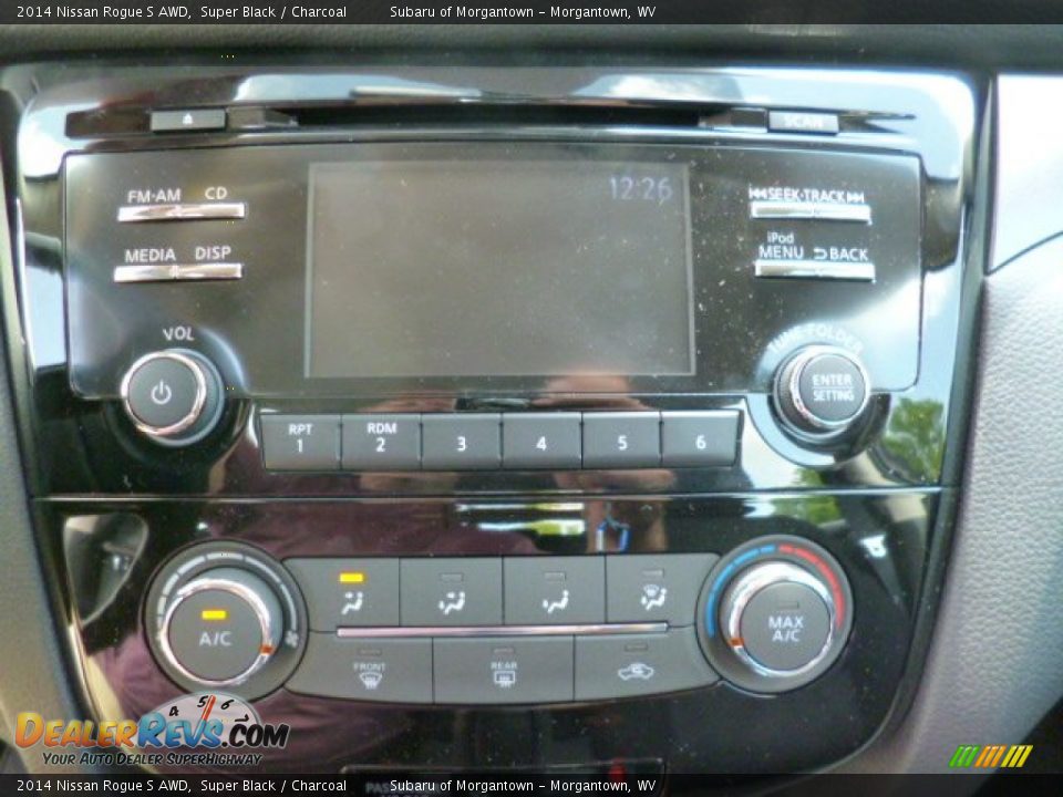 2014 Nissan Rogue S AWD Super Black / Charcoal Photo #18