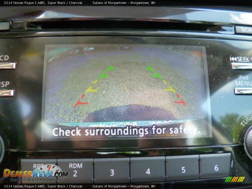 2014 Nissan Rogue S AWD Super Black / Charcoal Photo #19