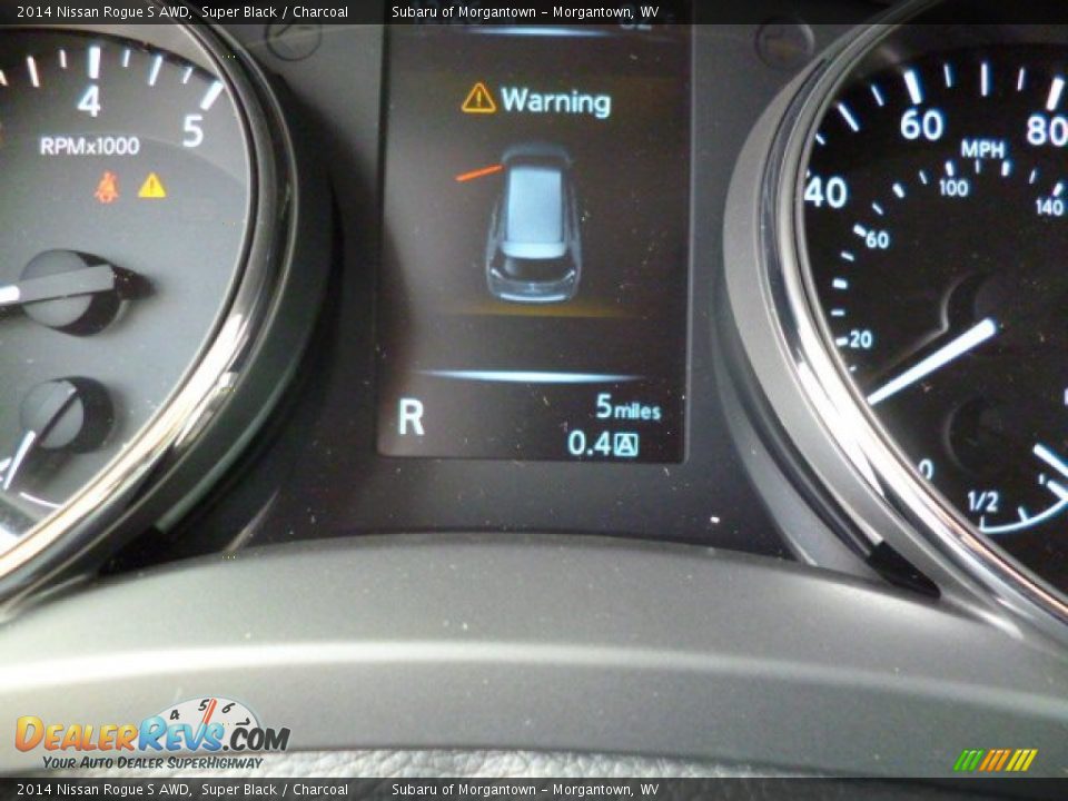 2014 Nissan Rogue S AWD Super Black / Charcoal Photo #20