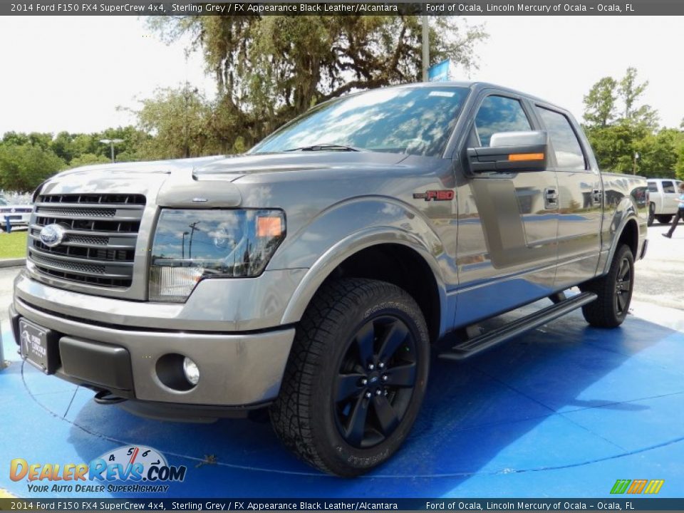 2014 Ford F150 FX4 SuperCrew 4x4 Sterling Grey / FX Appearance Black Leather/Alcantara Photo #1