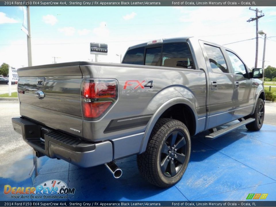 2014 Ford F150 FX4 SuperCrew 4x4 Sterling Grey / FX Appearance Black Leather/Alcantara Photo #3