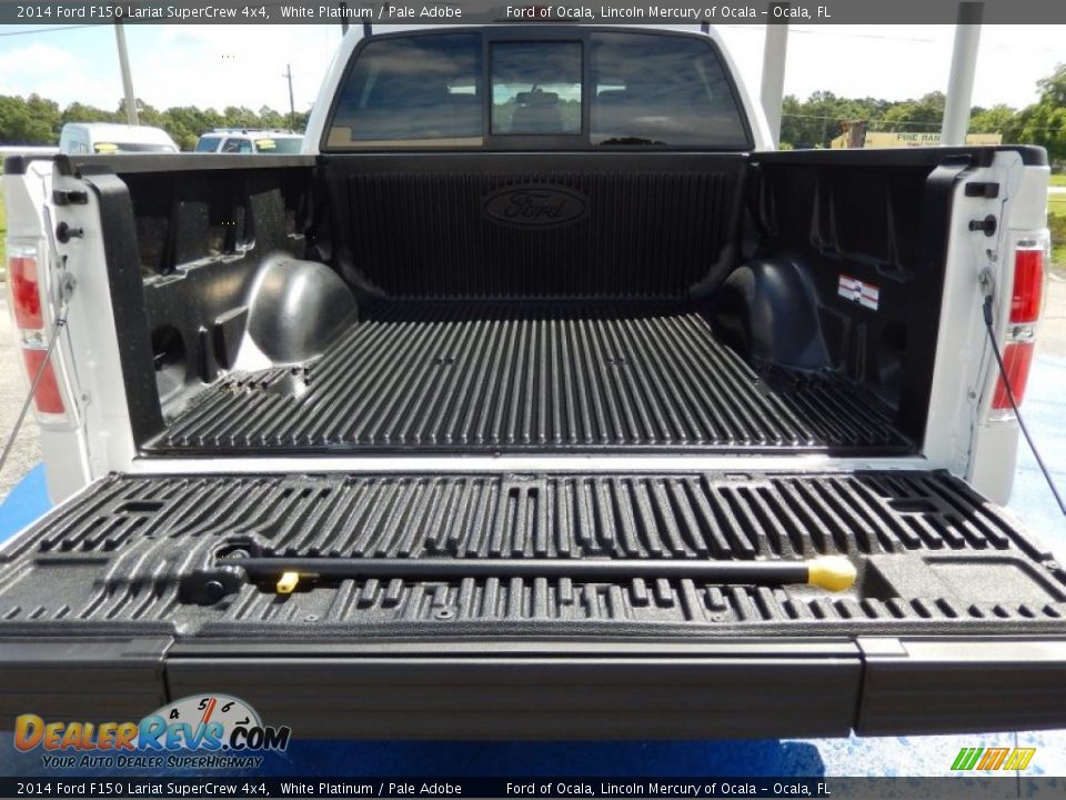 2014 Ford F150 Lariat SuperCrew 4x4 White Platinum / Pale Adobe Photo #4