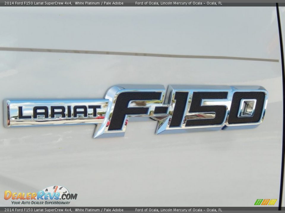 2014 Ford F150 Lariat SuperCrew 4x4 White Platinum / Pale Adobe Photo #5