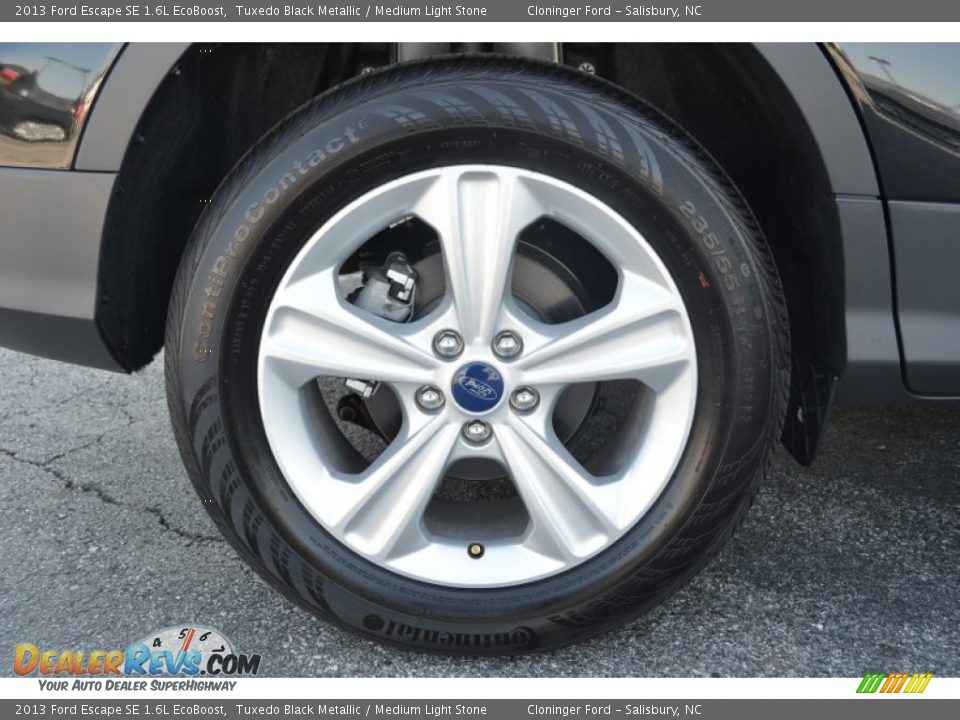 2013 Ford Escape SE 1.6L EcoBoost Tuxedo Black Metallic / Medium Light Stone Photo #19