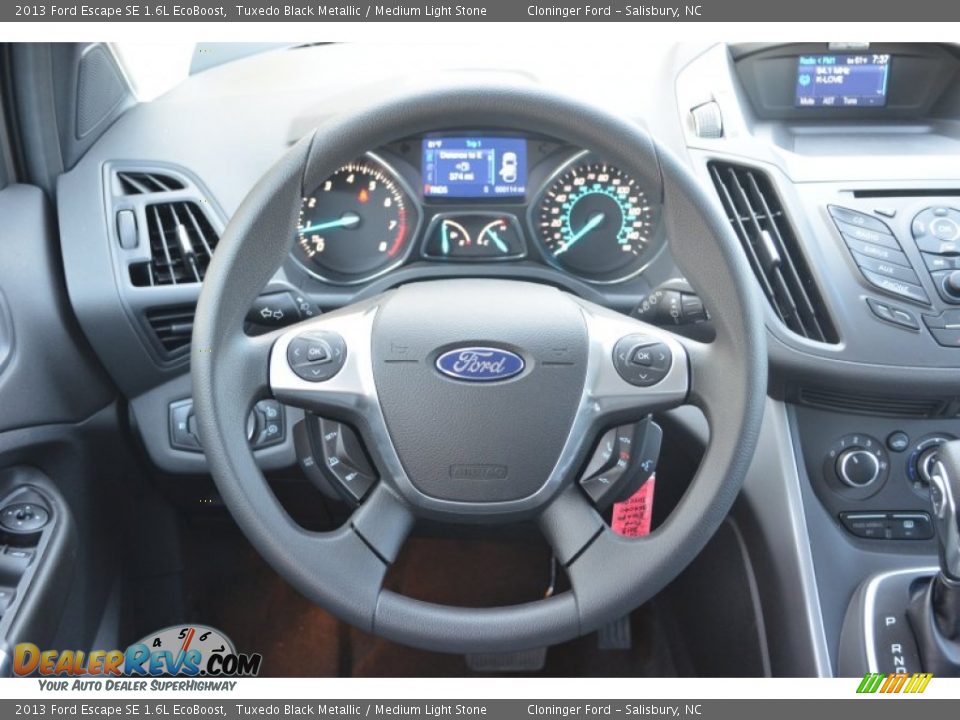 2013 Ford Escape SE 1.6L EcoBoost Tuxedo Black Metallic / Medium Light Stone Photo #22