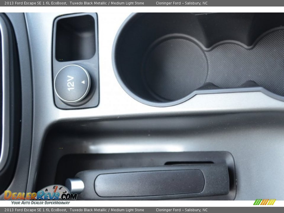 2013 Ford Escape SE 1.6L EcoBoost Tuxedo Black Metallic / Medium Light Stone Photo #35