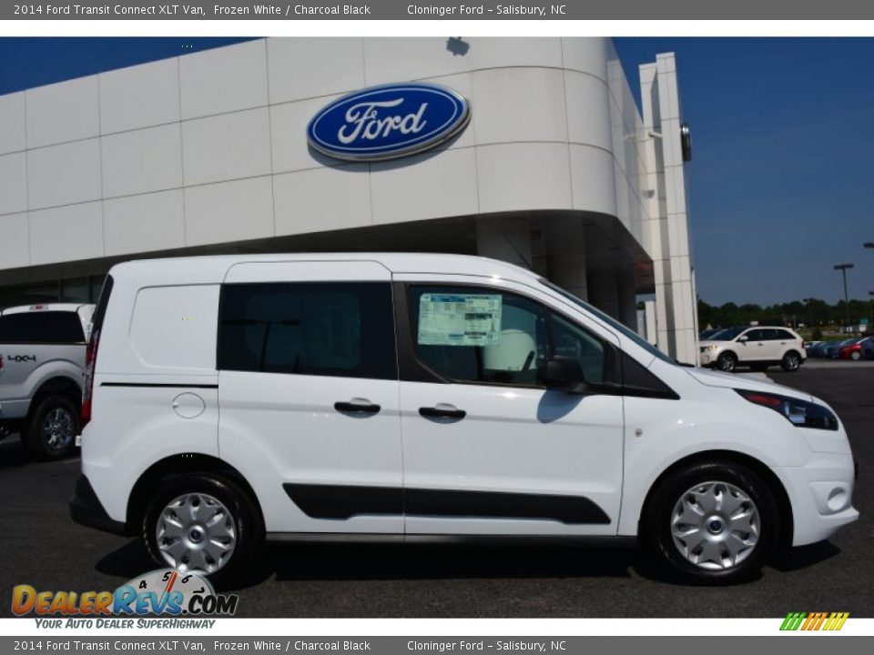 2014 Ford Transit Connect XLT Van Frozen White / Charcoal Black Photo #2