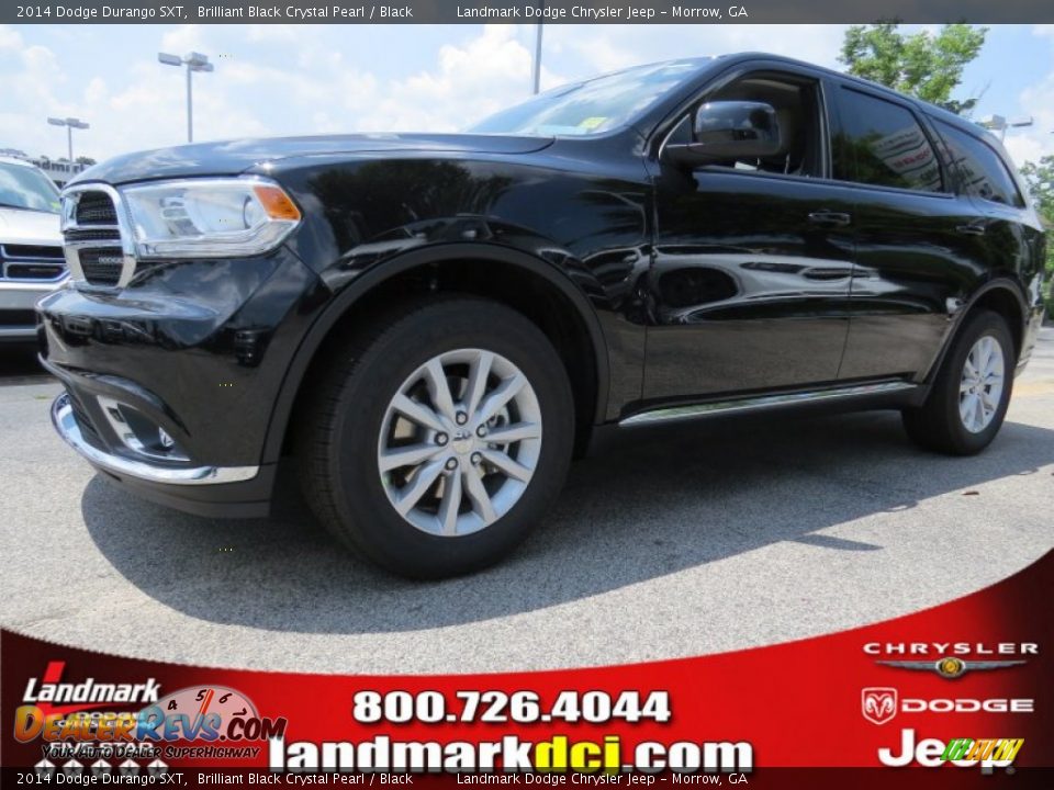 2014 Dodge Durango SXT Brilliant Black Crystal Pearl / Black Photo #1