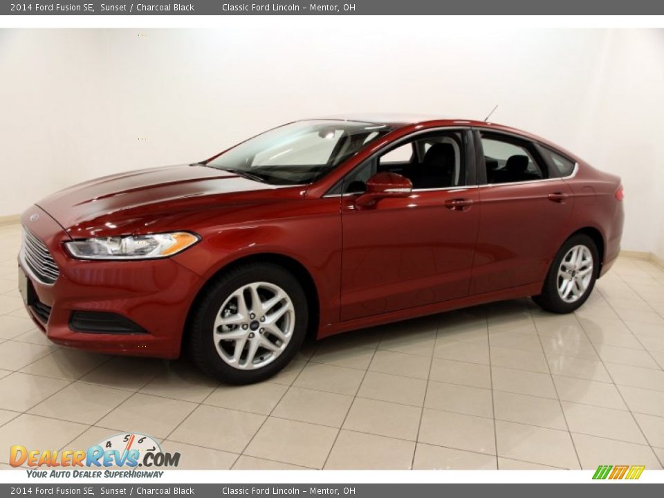 2014 Ford Fusion SE Sunset / Charcoal Black Photo #3