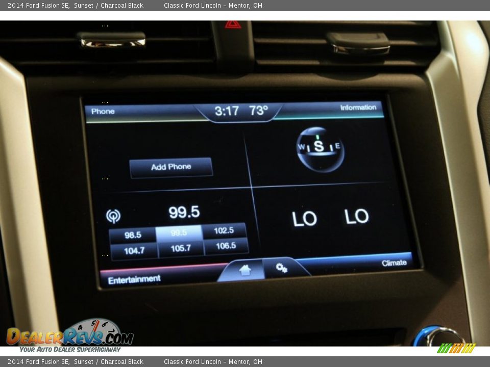 2014 Ford Fusion SE Sunset / Charcoal Black Photo #9