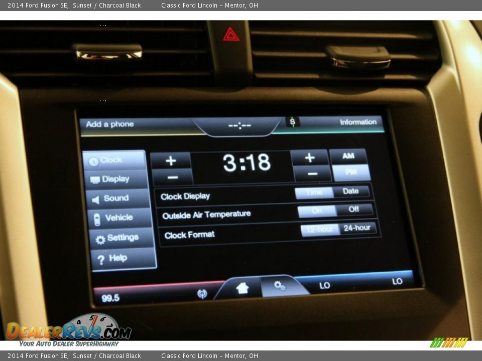 2014 Ford Fusion SE Sunset / Charcoal Black Photo #12