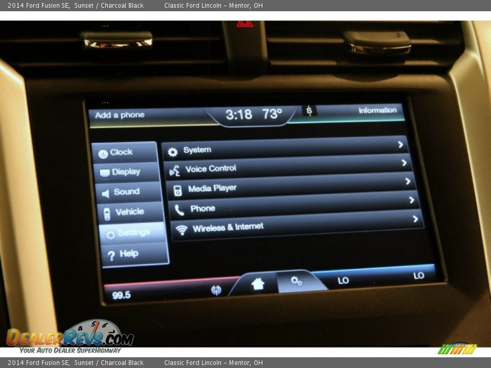 2014 Ford Fusion SE Sunset / Charcoal Black Photo #14