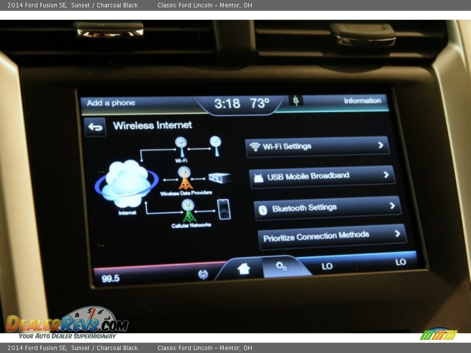 2014 Ford Fusion SE Sunset / Charcoal Black Photo #15