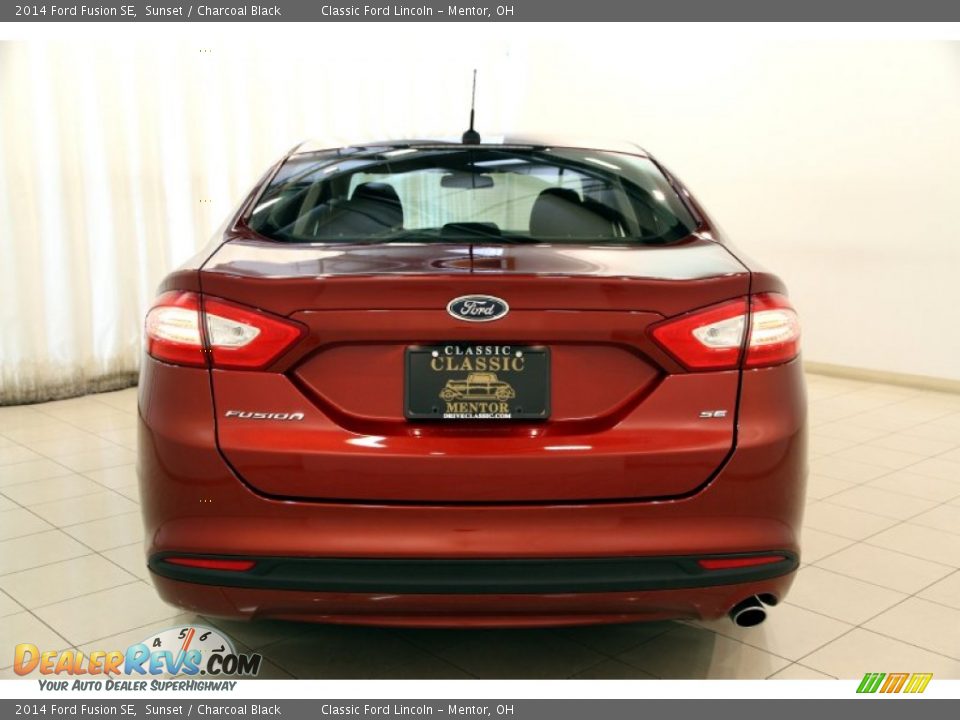 2014 Ford Fusion SE Sunset / Charcoal Black Photo #21