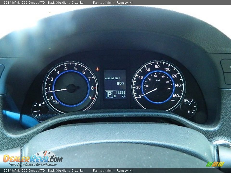 2014 Infiniti Q60 Coupe AWD Gauges Photo #4