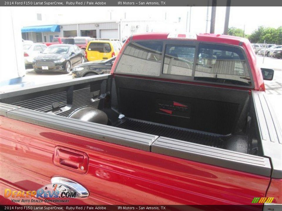 2014 Ford F150 Lariat SuperCrew Ruby Red / Pale Adobe Photo #9